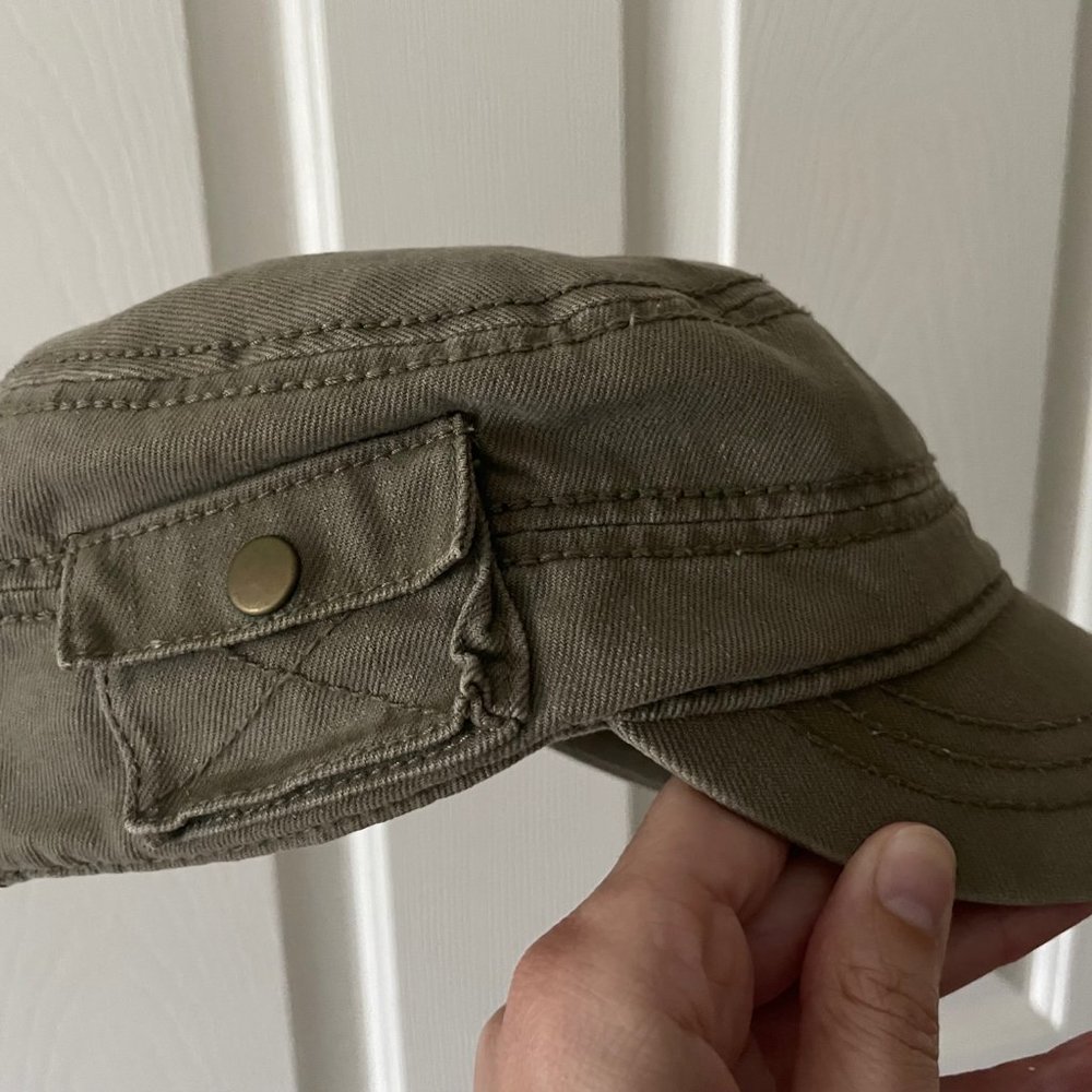Army Green Cadet-Style Hat